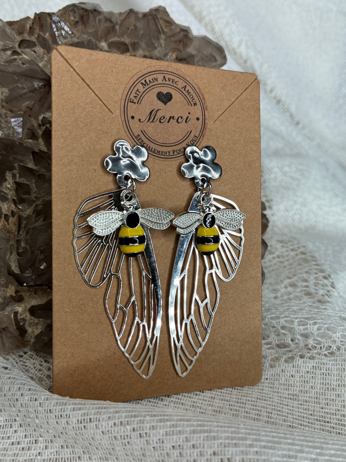 Boucles d’oreilles🐝